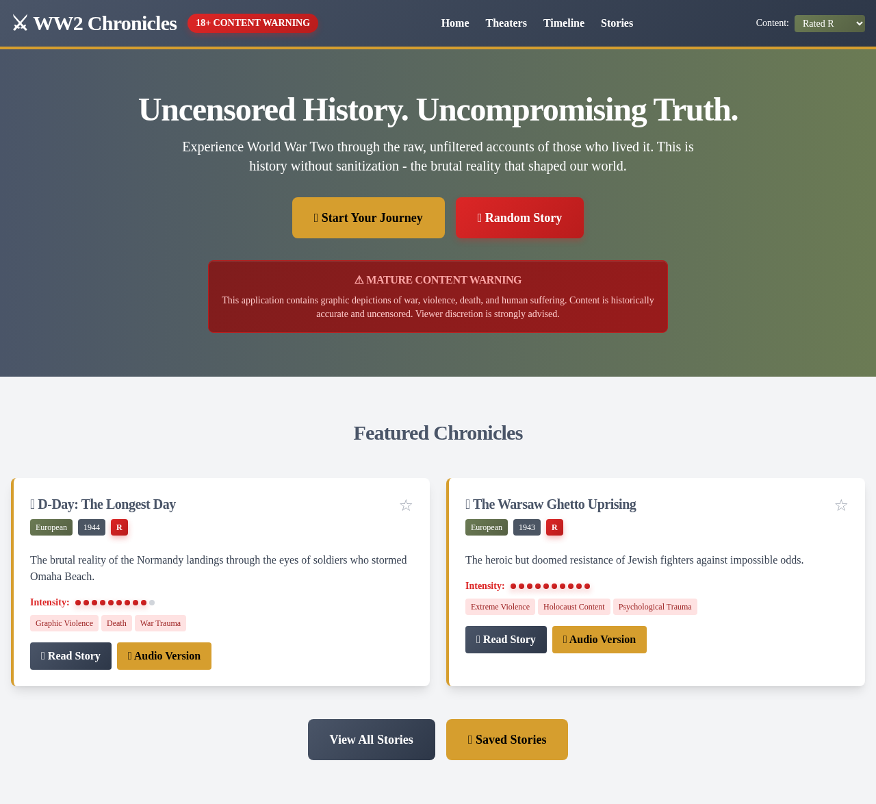 ww2chronicles app