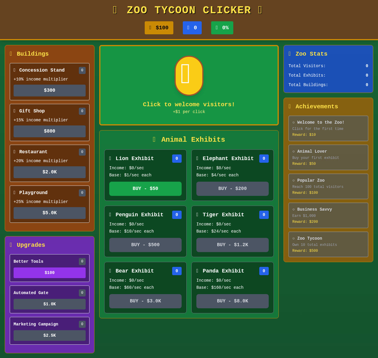 zootycoonclicker app