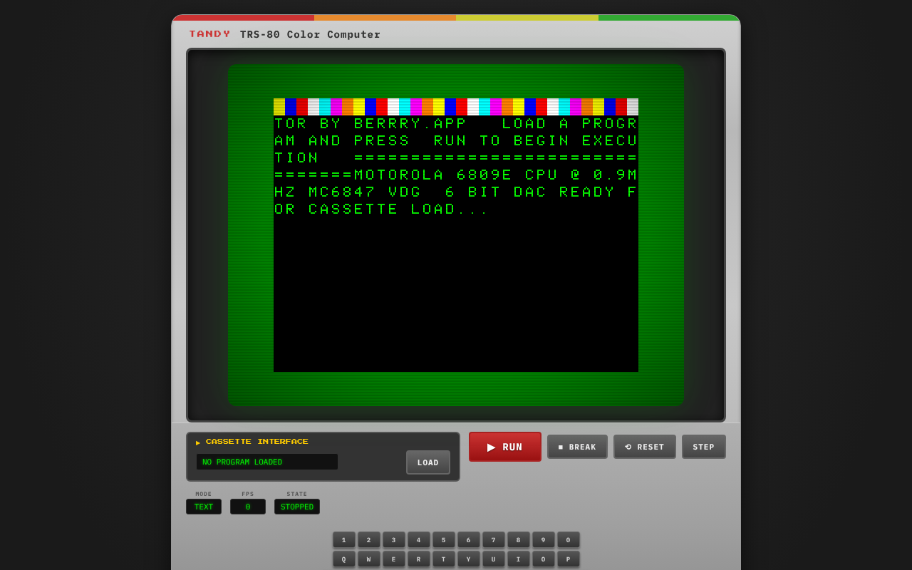 6809-emu app
