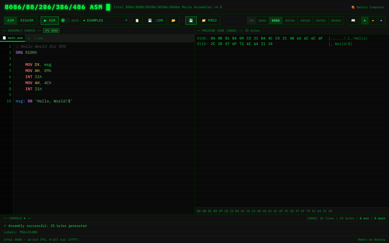 8086asm app