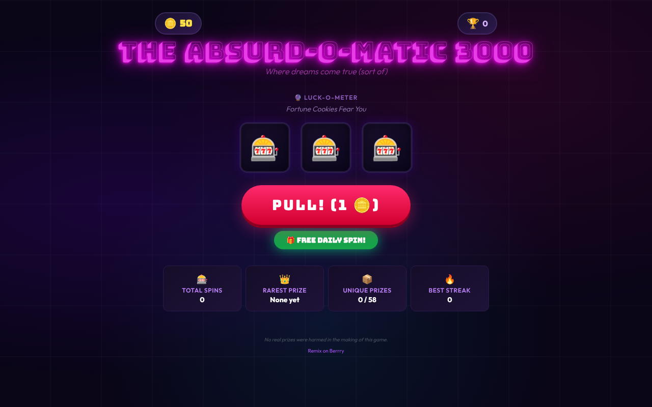Absurd-O-Matic 3000 screenshot