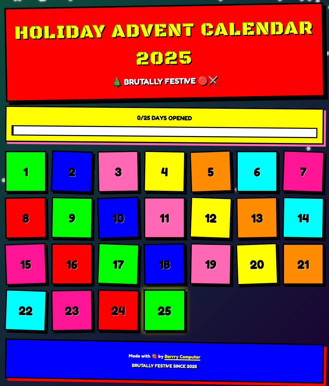 adventcalendar app