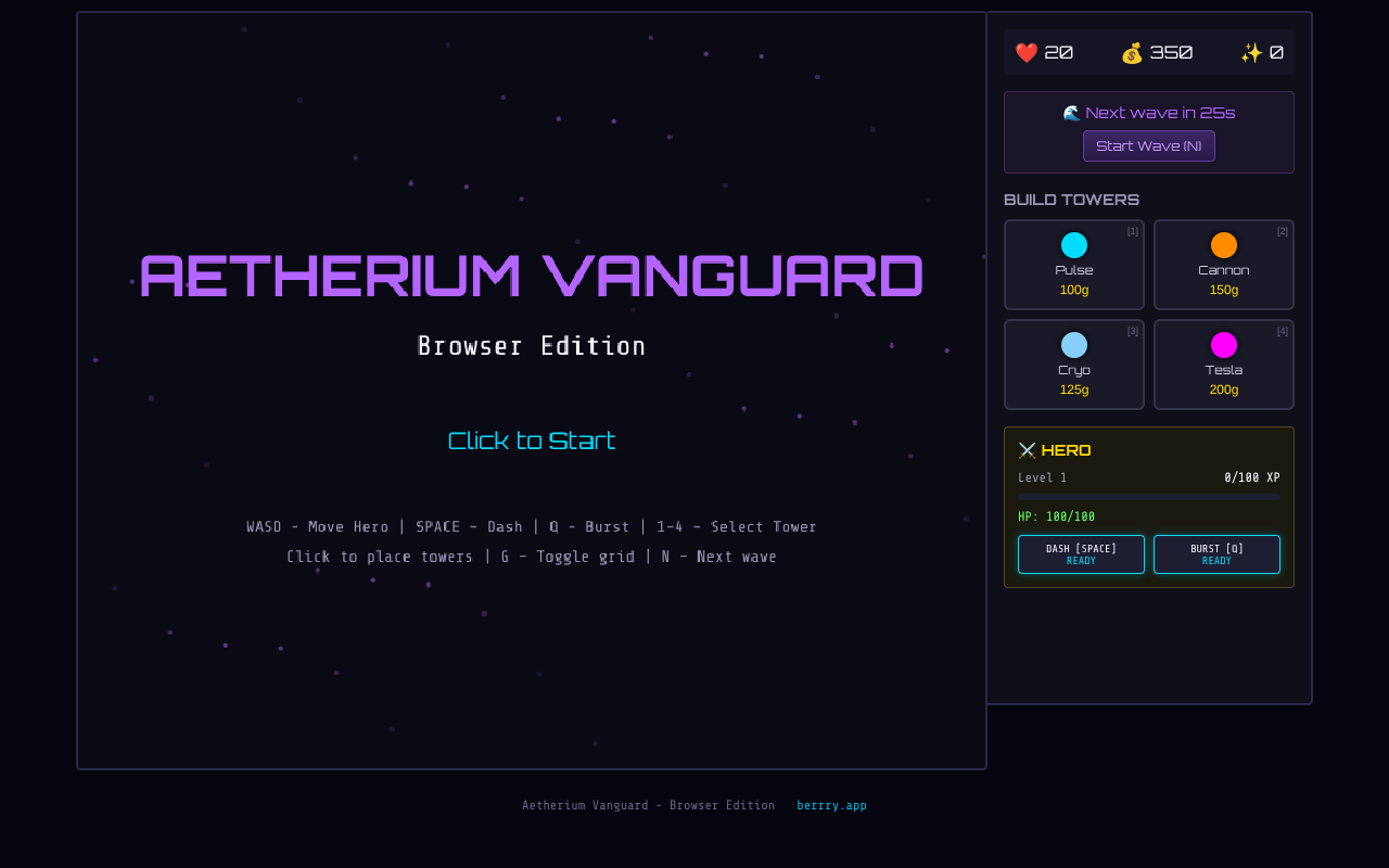 Aetherium Vanguard screenshot