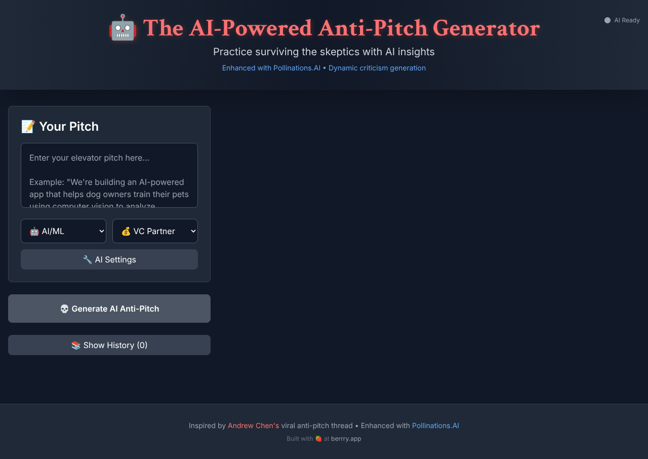 ai-antipitch app