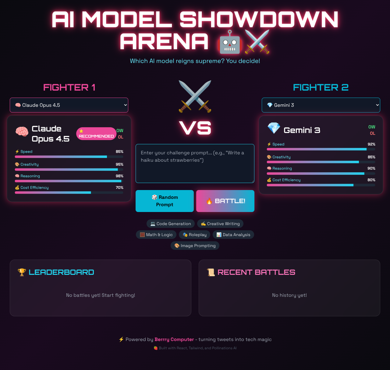 ai-showdown app