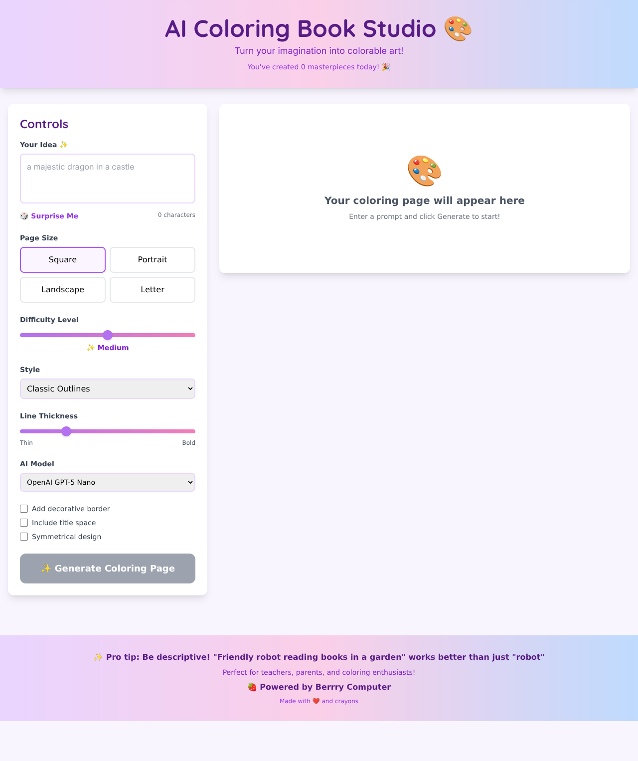 aicoloring app