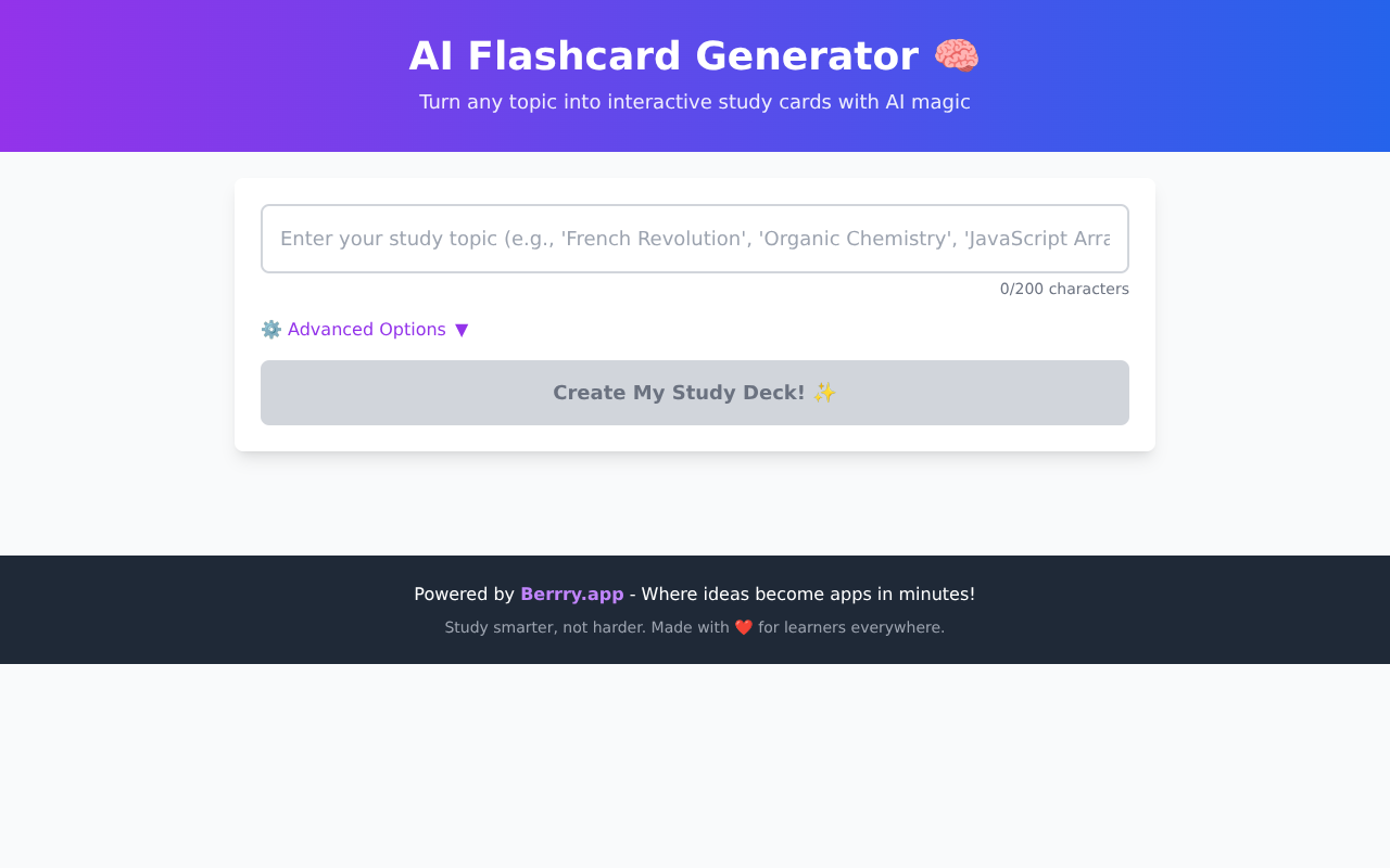 aiflashcards app