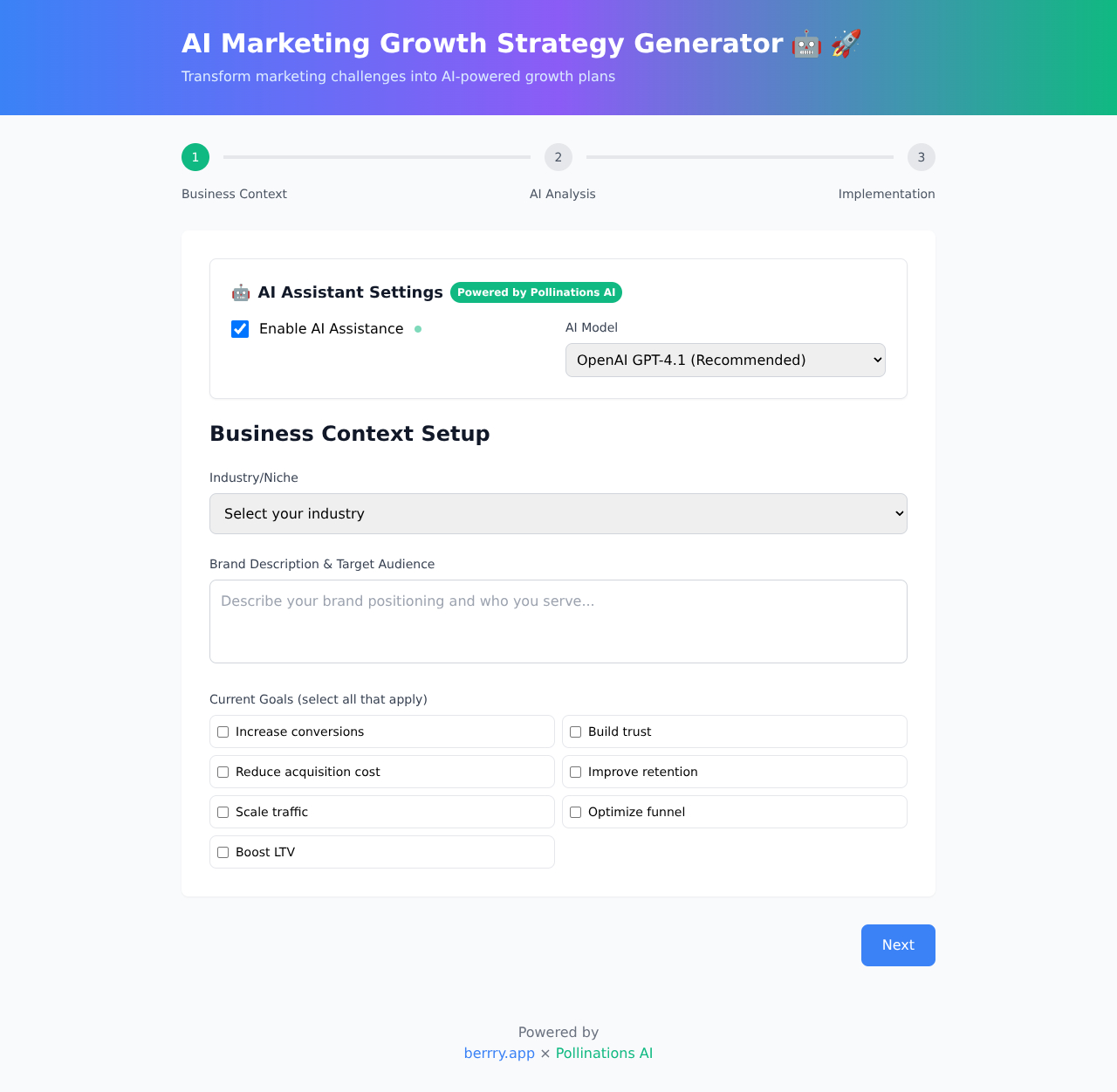 Growth Strategy Genius screenshot
