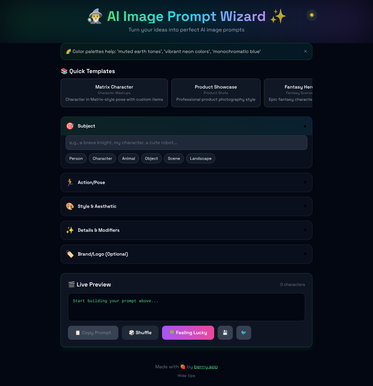 Prompt Wizard screenshot