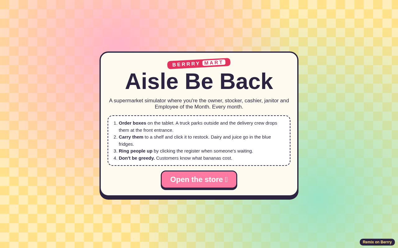 aisle-back-supermarket app