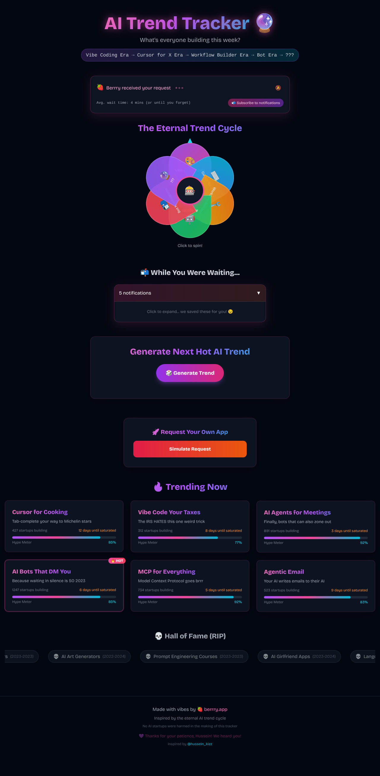 AI Trend Radar screenshot