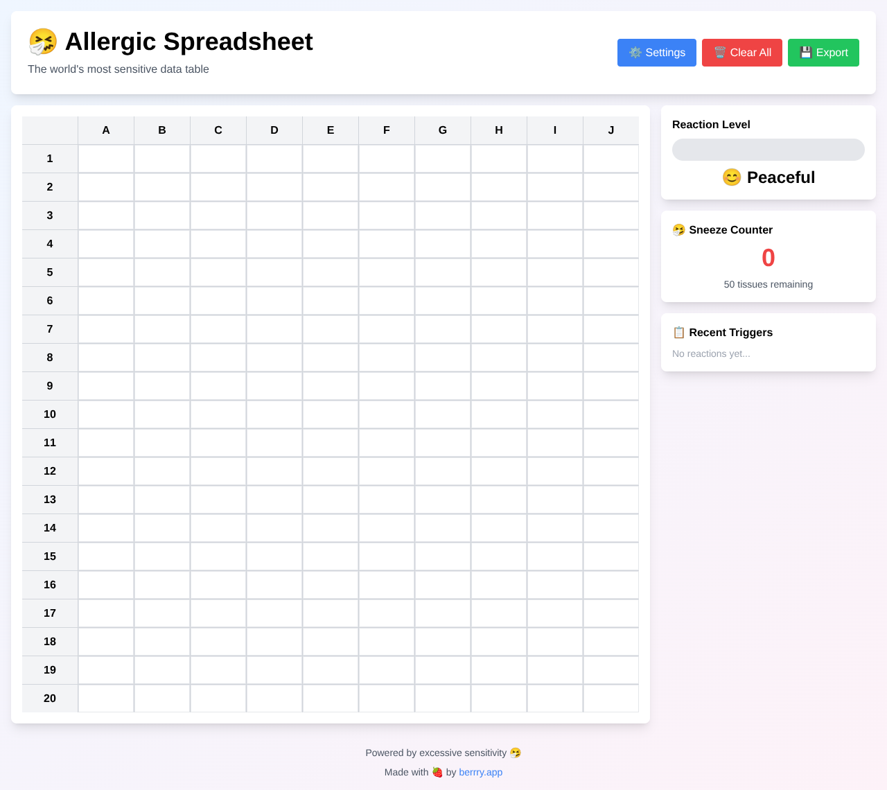 allergic app