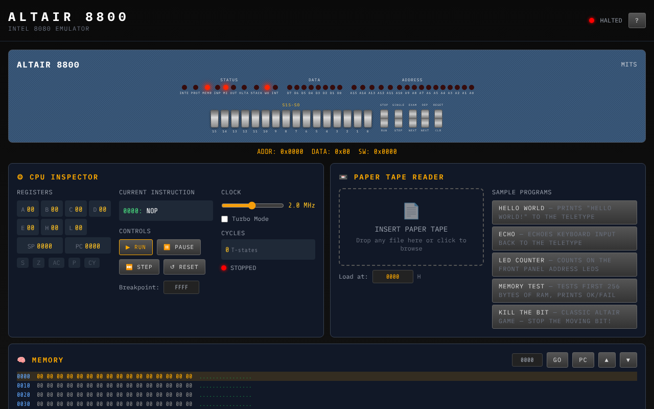 altair-emulator app