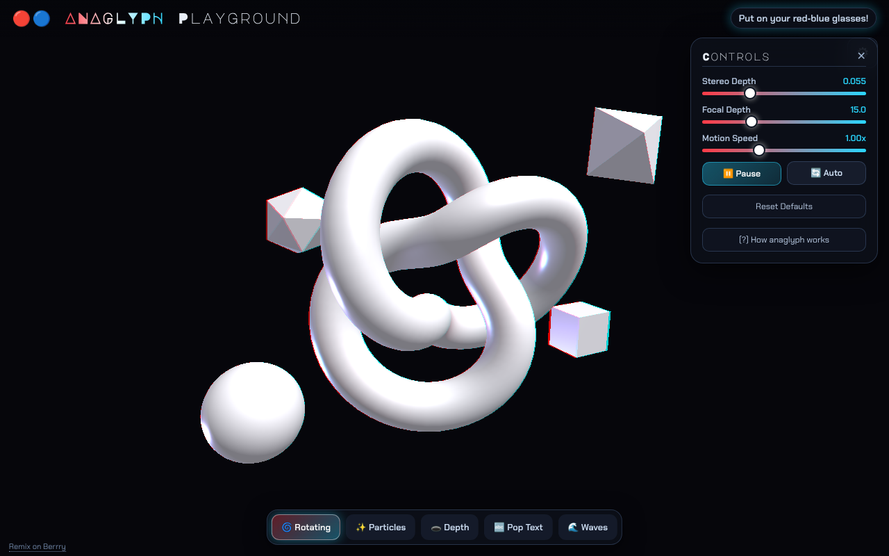 anaglyph-playground-immersive app