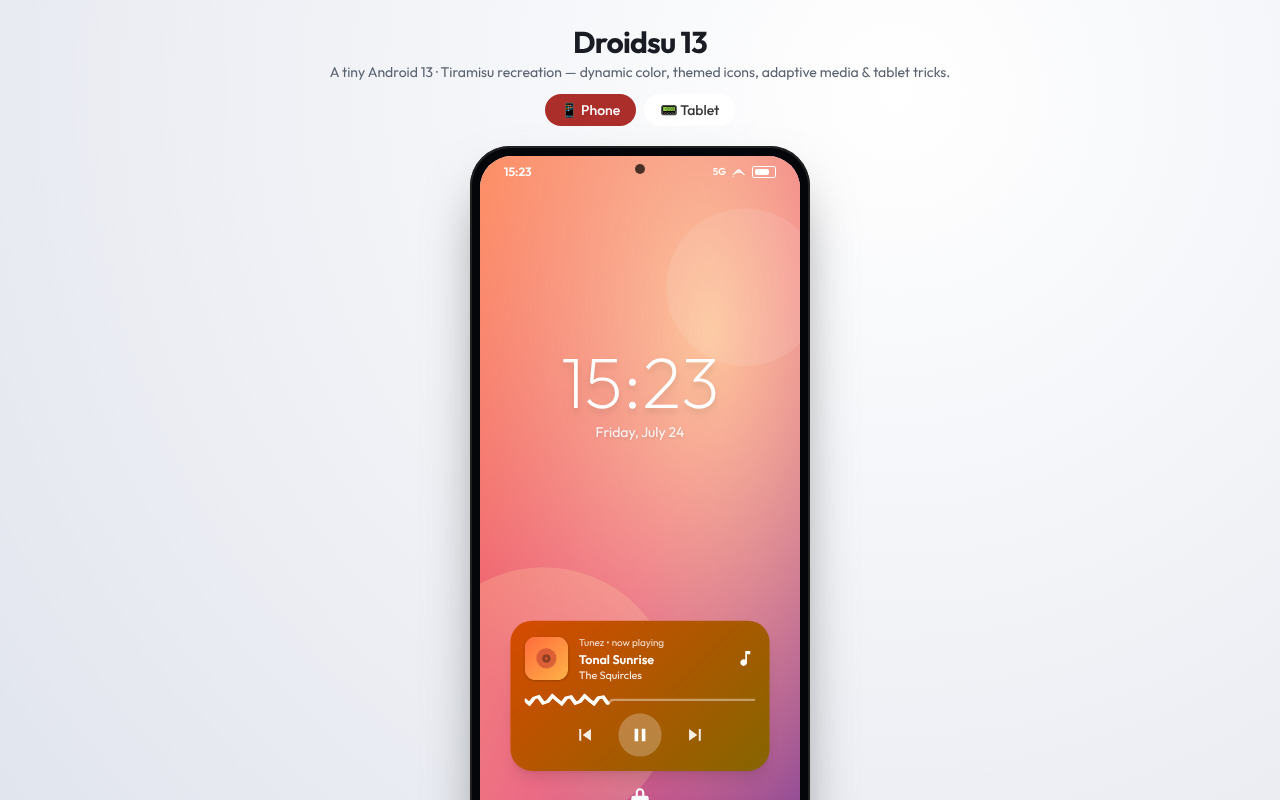 android-tiramisu-recreation app