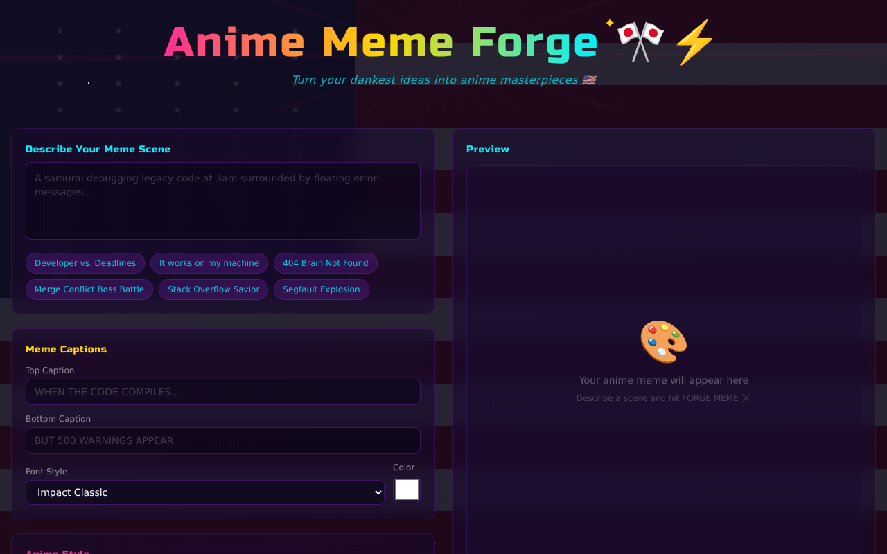 animememeforge app