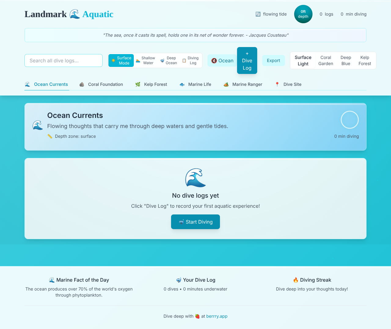 aquatic-landmark app