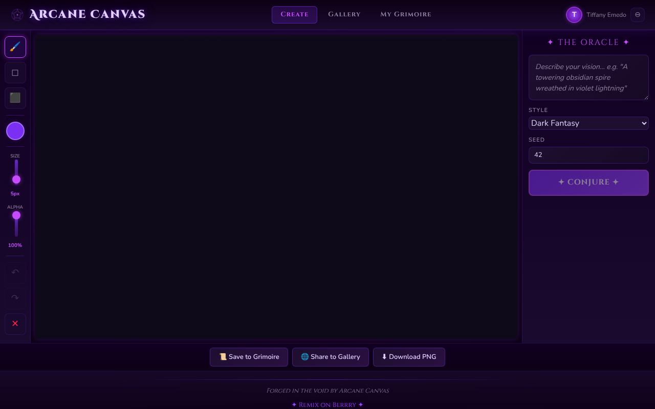arcanecanvas app