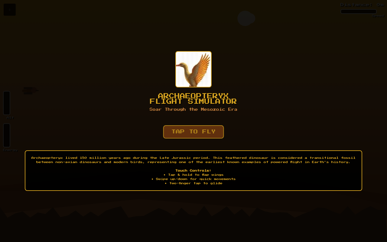 Prehistoric Flight screenshot