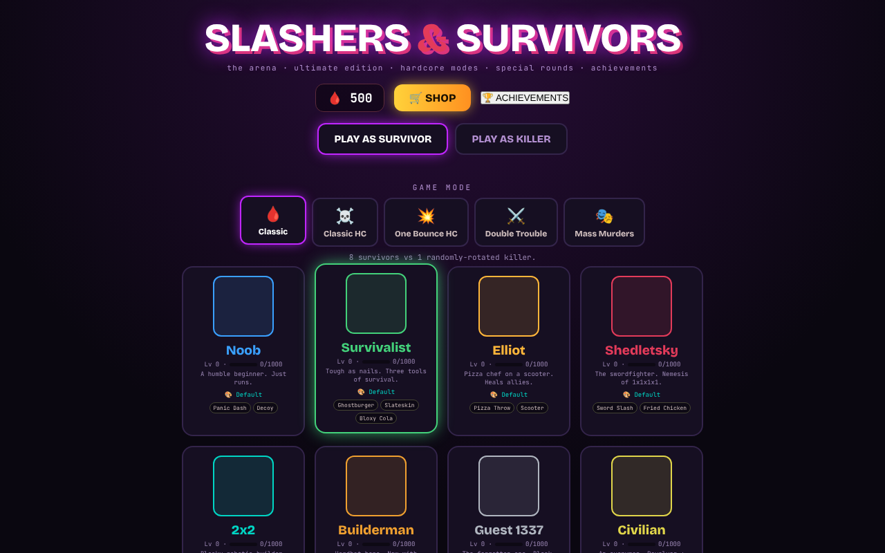 Slashers & Survivors screenshot