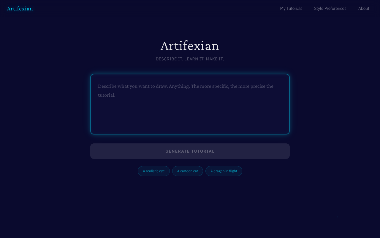 artifexian app