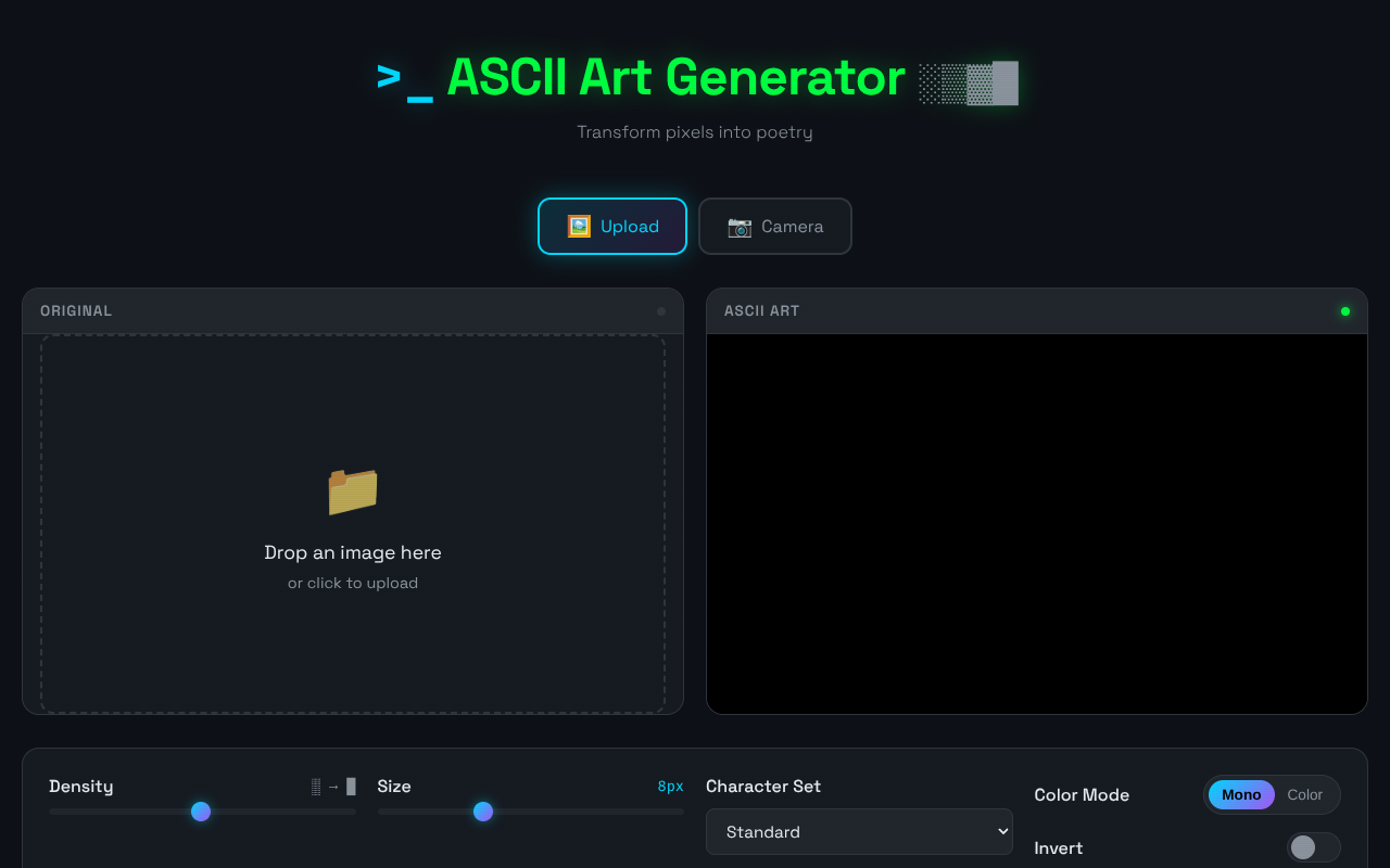 asciiart app