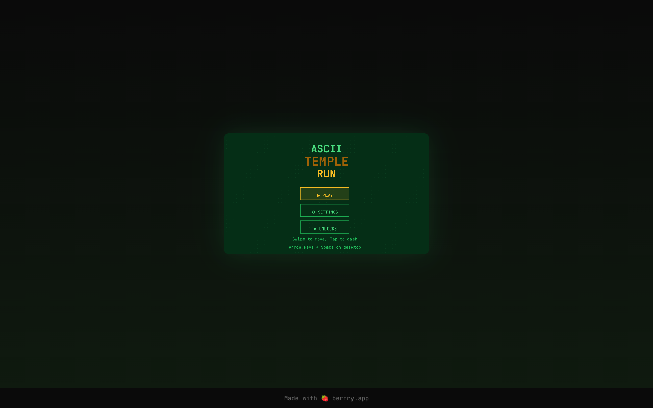asciirun app