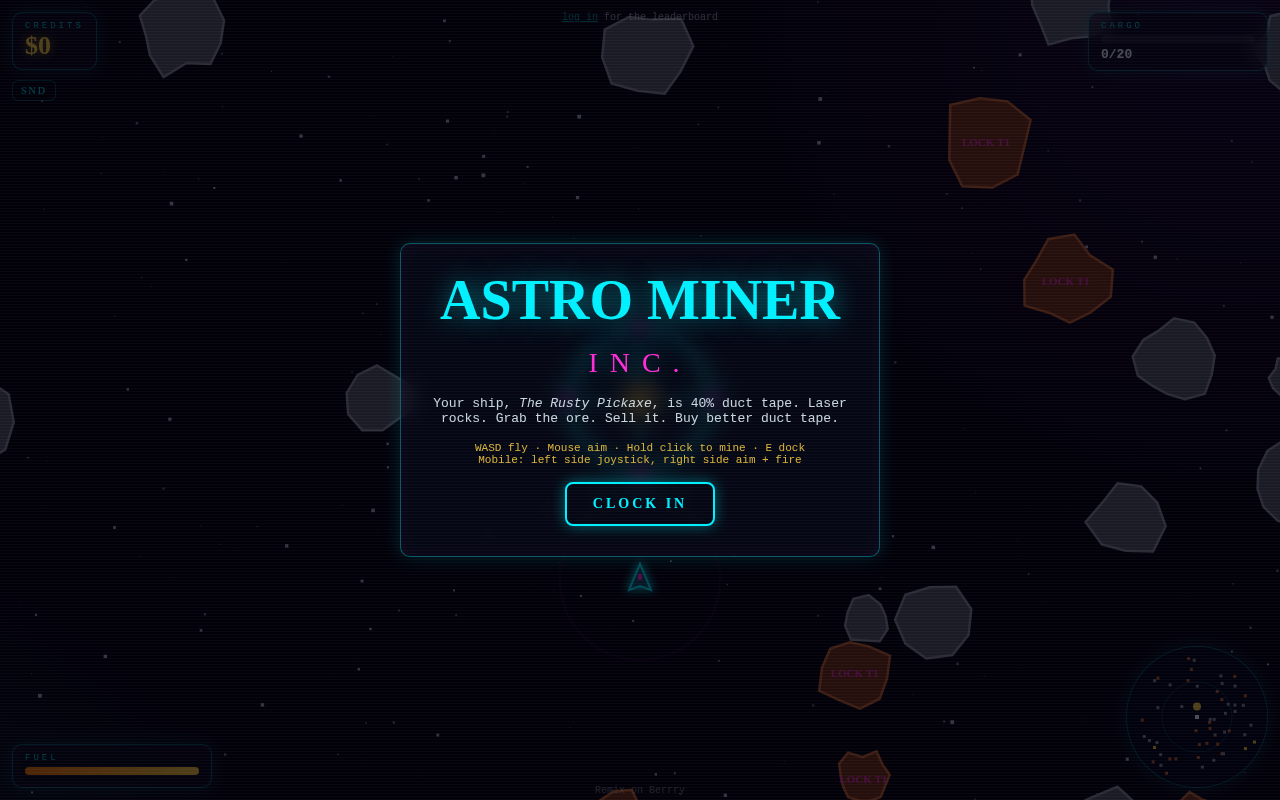 Astro Miner Inc. screenshot