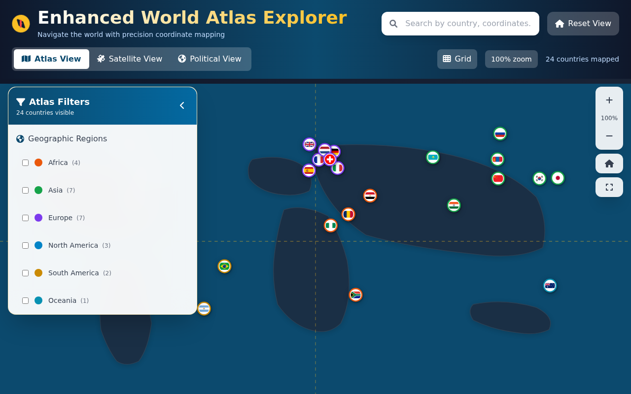 World Atlas Explorer screenshot