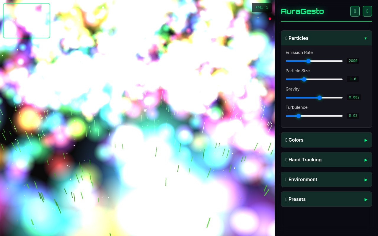 AuraGesto: Hand Art Studio screenshot