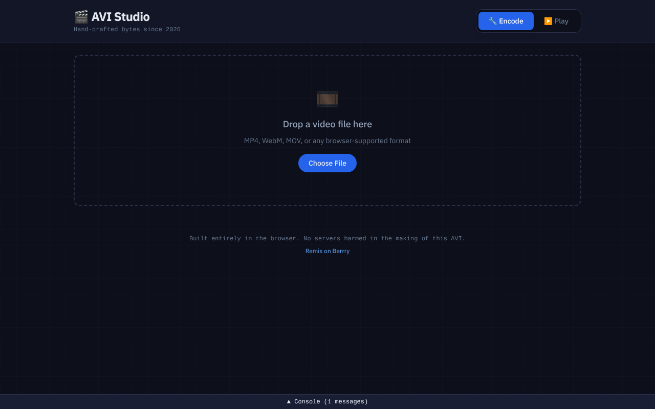 AVI Studio screenshot