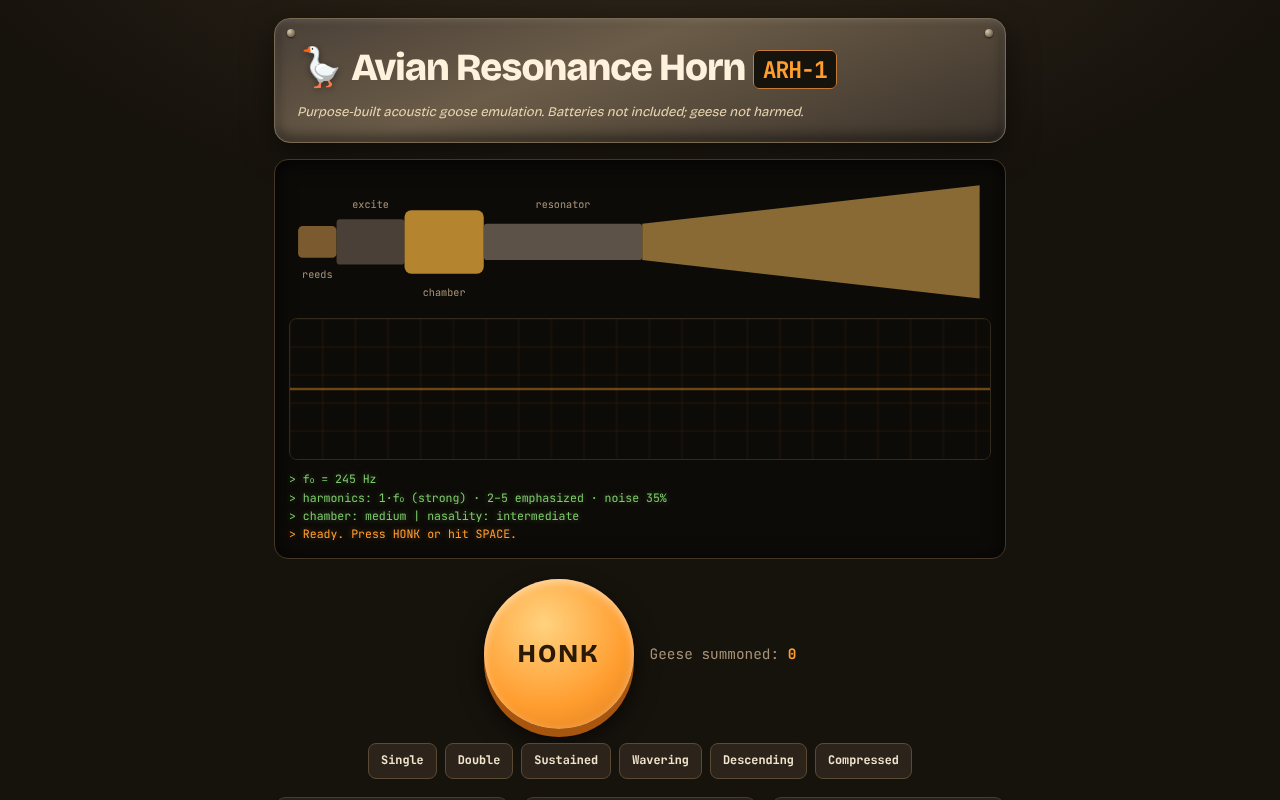 avian-resonance-horn app
