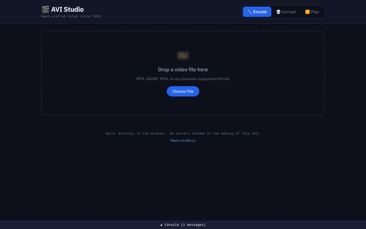 AVI Studio screenshot
