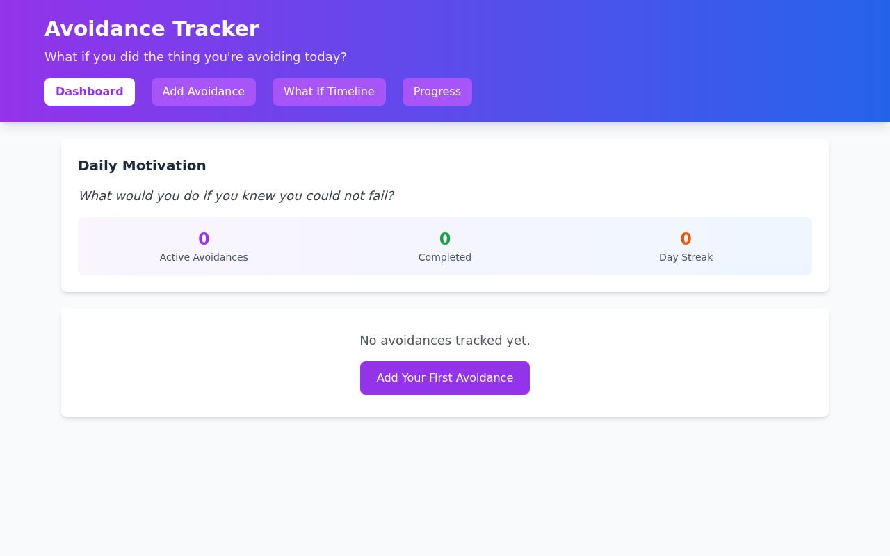 avoidancetracker app