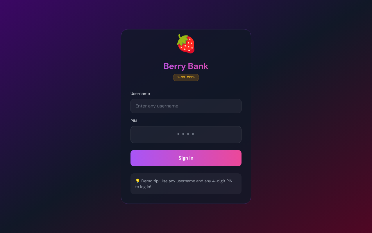 bankdemo app
