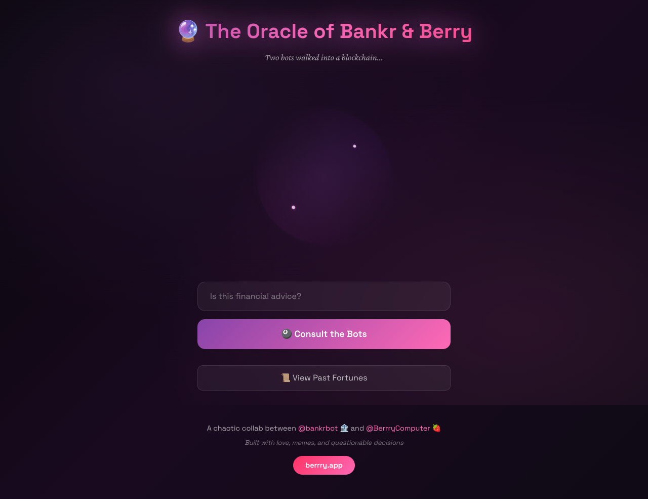 bankr-berry-oracle app