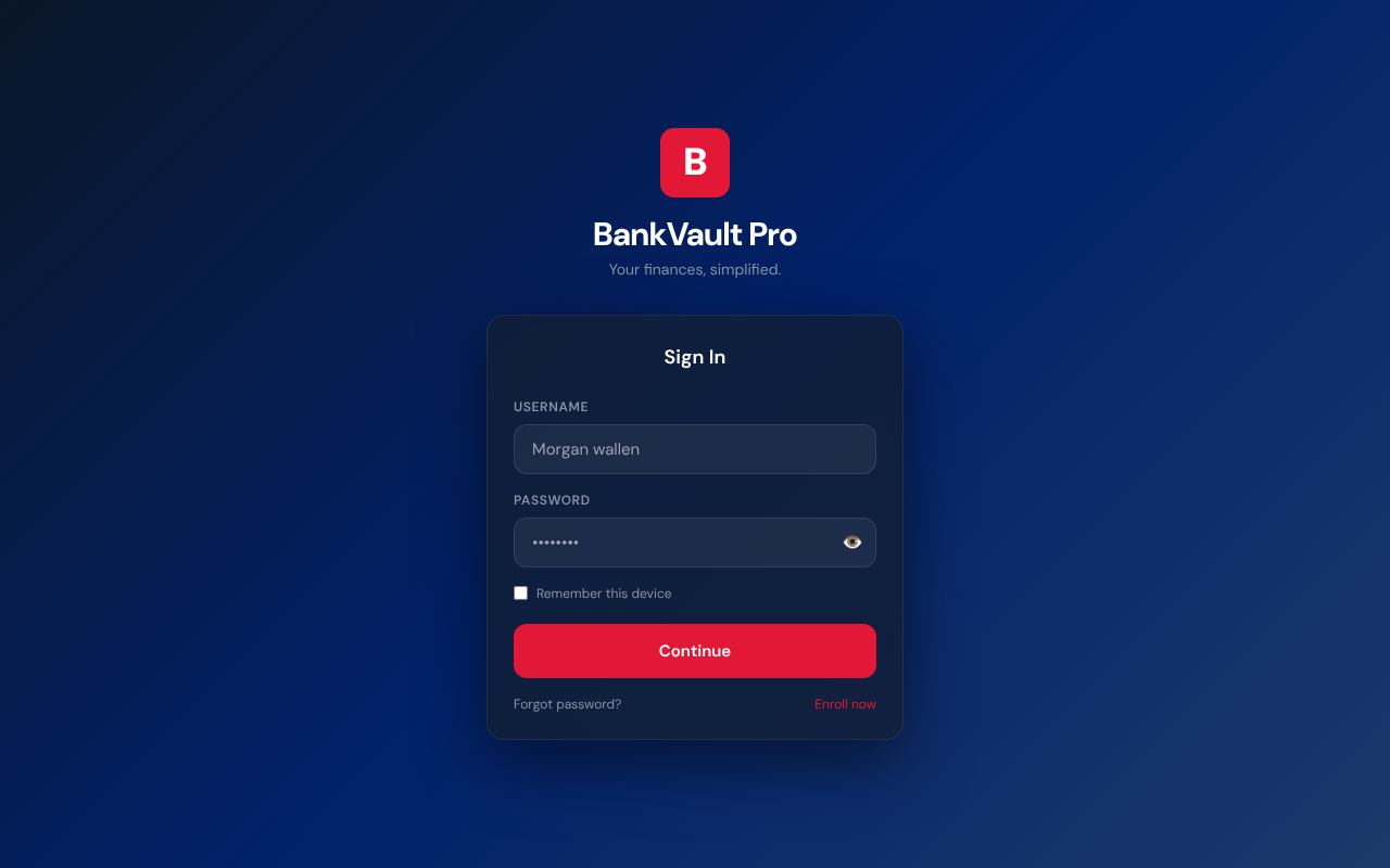 bankvaultpro app