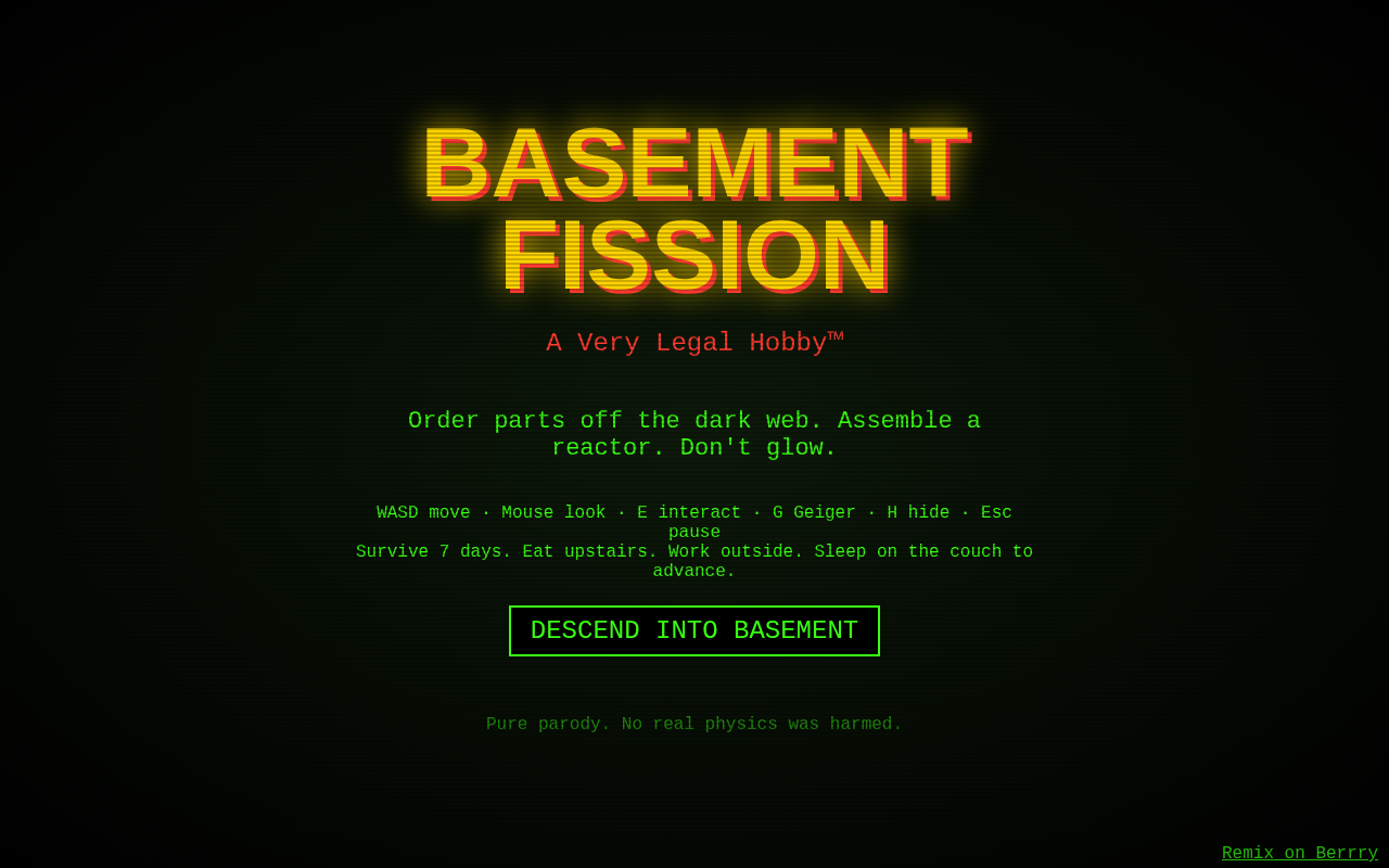 Basement Fission screenshot