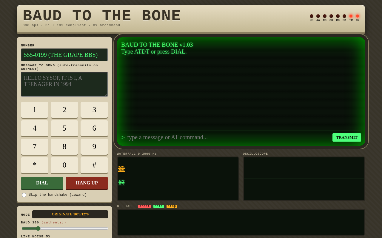Baud to the Bone screenshot