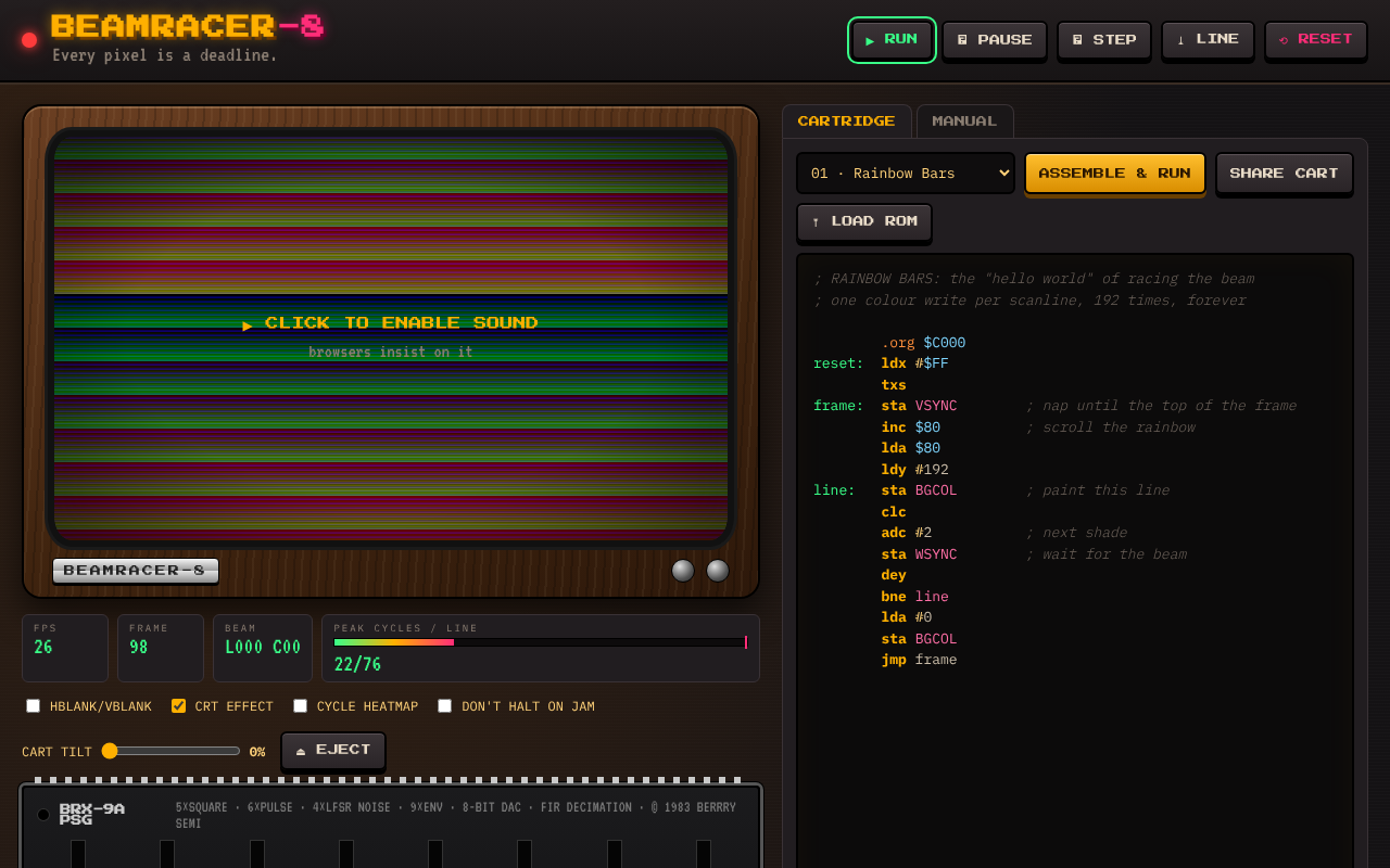 beamracer-8-fantasy-scanline app