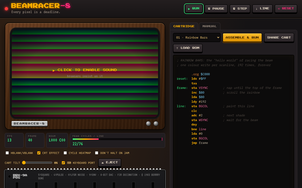 beamracer-8-fantasy-scanline app