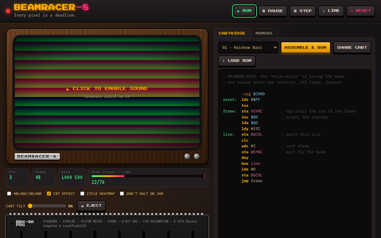 beamracer-8-fantasy-scanline app