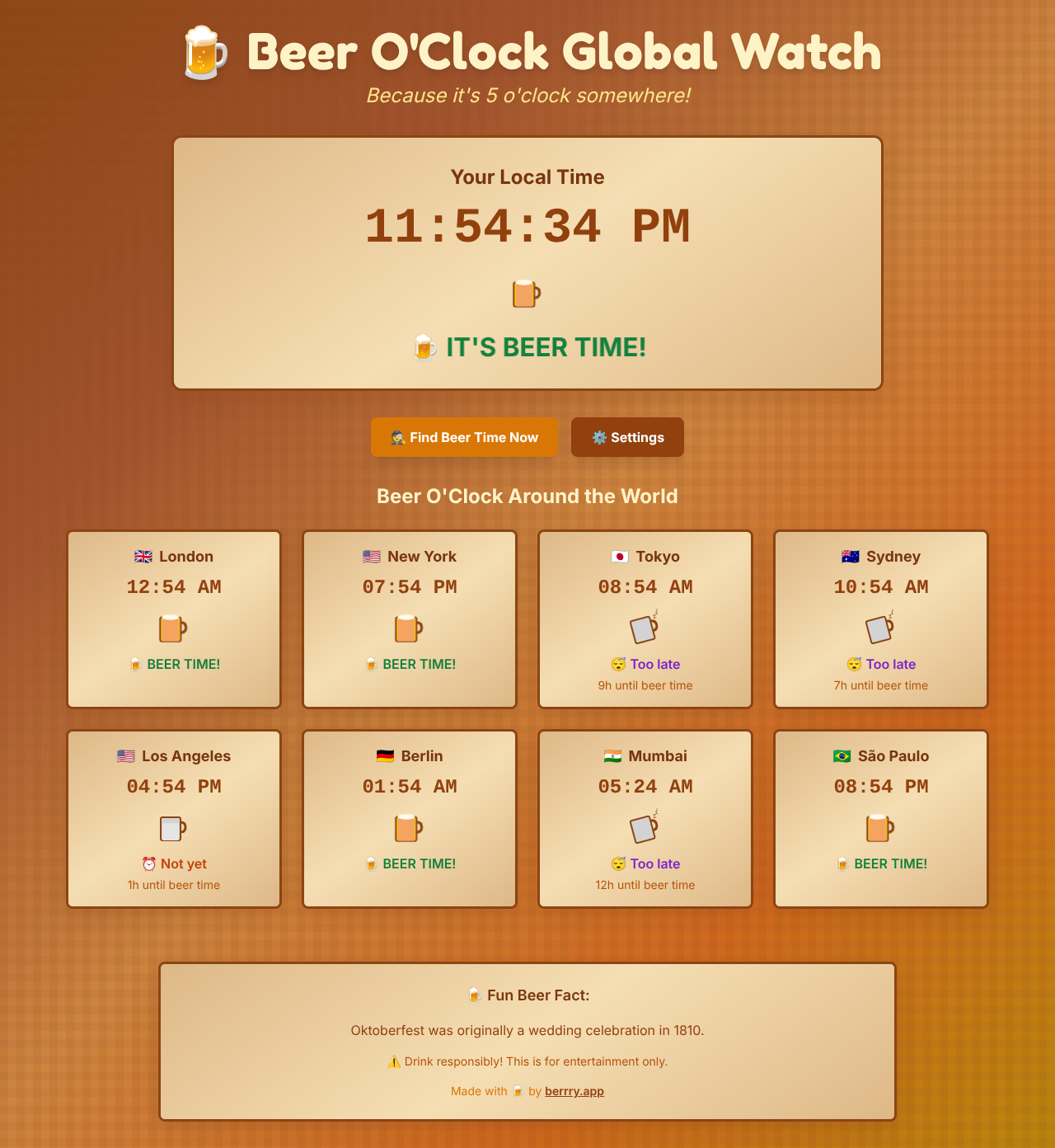 beeroclock app