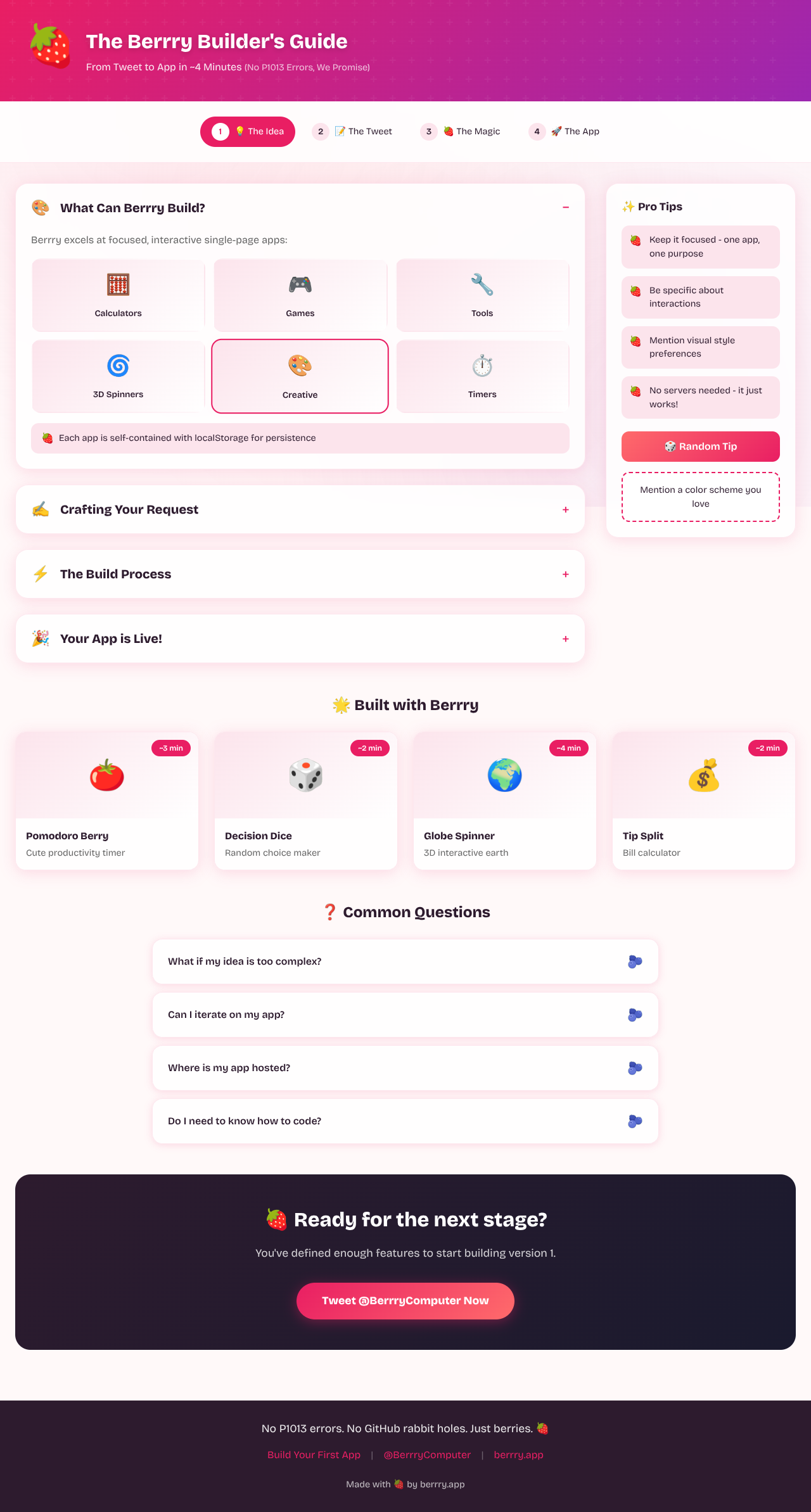 berrry-guide app