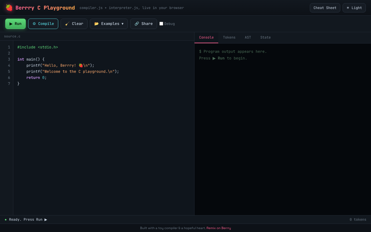 Berrry C Playground screenshot