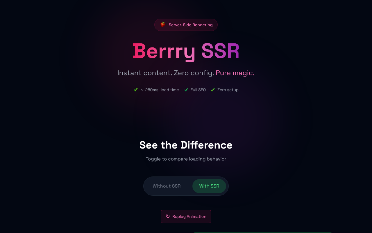 berrry-ssr app
