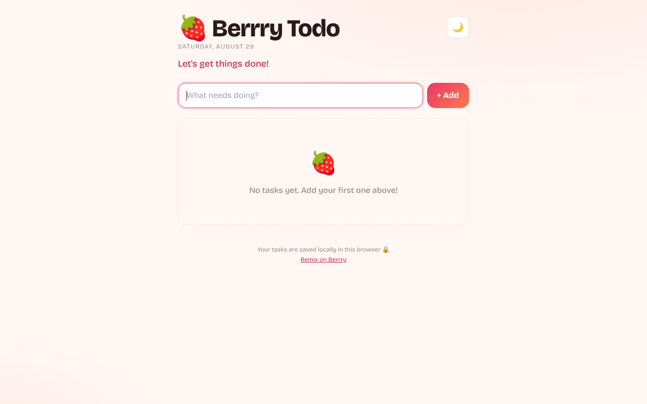 berrry-todo-delightfully app