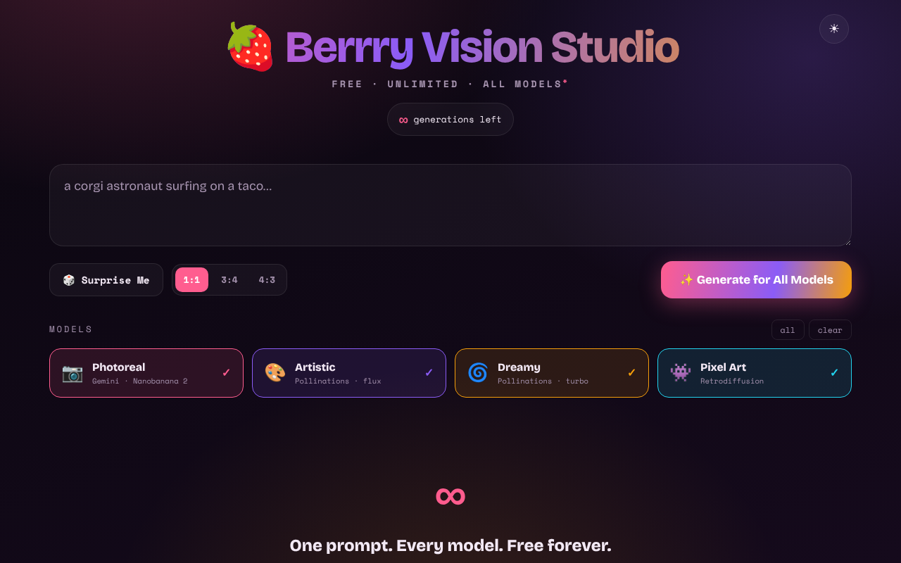 berrry-vision-studio app