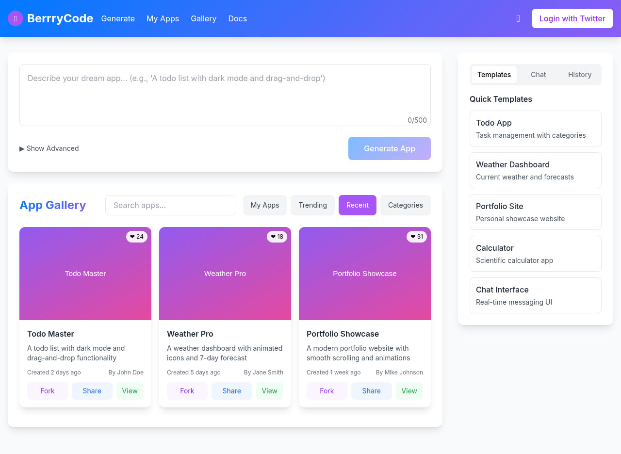 berrrycode app