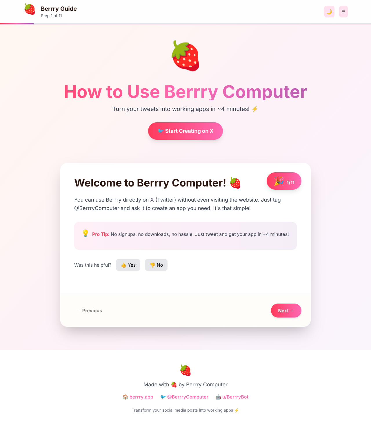 berrryguide app
